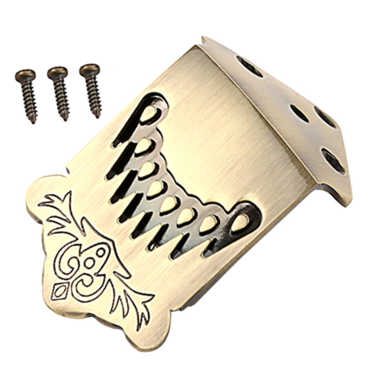 Toyvian 5 szt. deska napinająca z 8 strunami, uchwyt strunowy do mandoliny, części do mandoliny, instrumenty muzyczne, akcesoria do mandoliny, mostek strunowy do mandoliny, trójkąt, metal