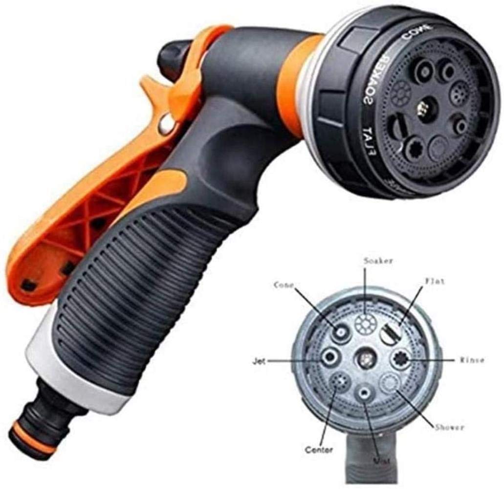 Pistola pulverizadora de agua de alta presión, boquilla de latón, manguera de jardín, para riego de coche/jardín