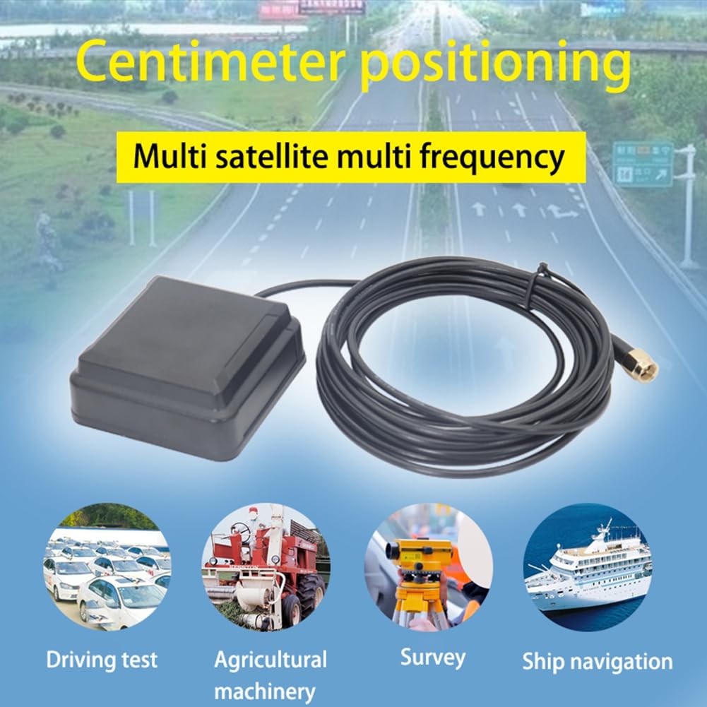 Antenne RTK RTD de Haute Précision, Positionnement en Centimètres L1+L2+L5, Antenne de Mesure GNSS à 3 Satellites et 7 Fréquences