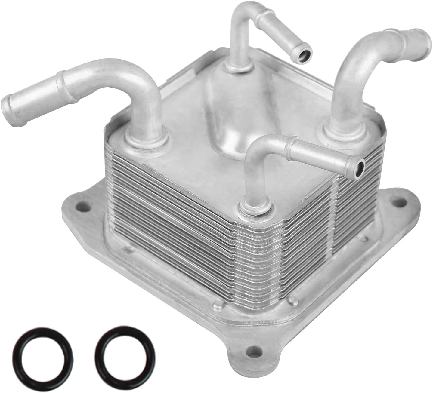 Newparts 21606-3JX2C CVT Transmission Oil Cooler with O-Rings Fit for 2012-2017 Nissan Versa, Versa Note 1.6L