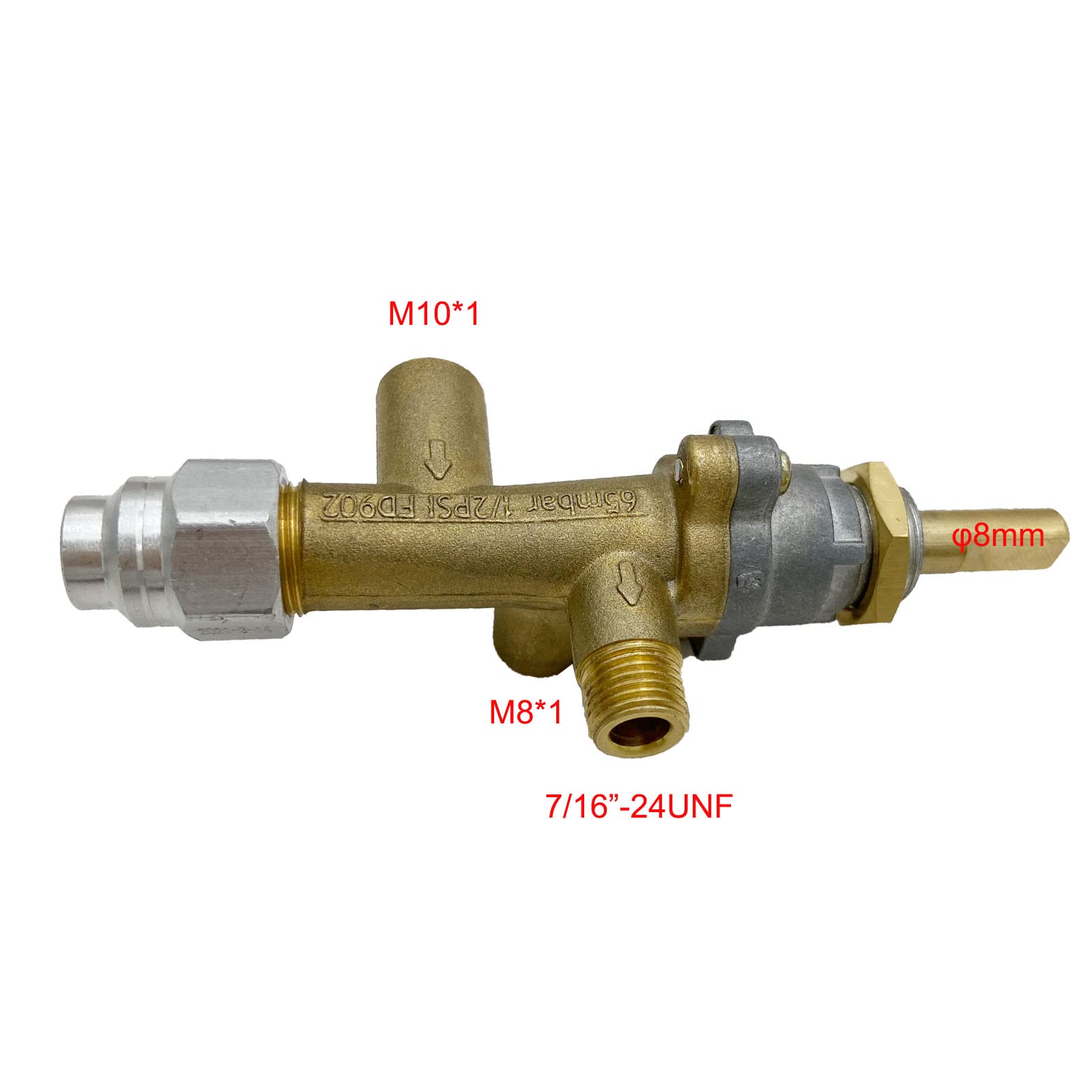 Amazon.com: MENSI Patio Heaters u0026 Room Space Heater Main Control Valve With  Pilot Port Safety Cock Valves with Pilot Port : Patio, Lawn u0026 Garden