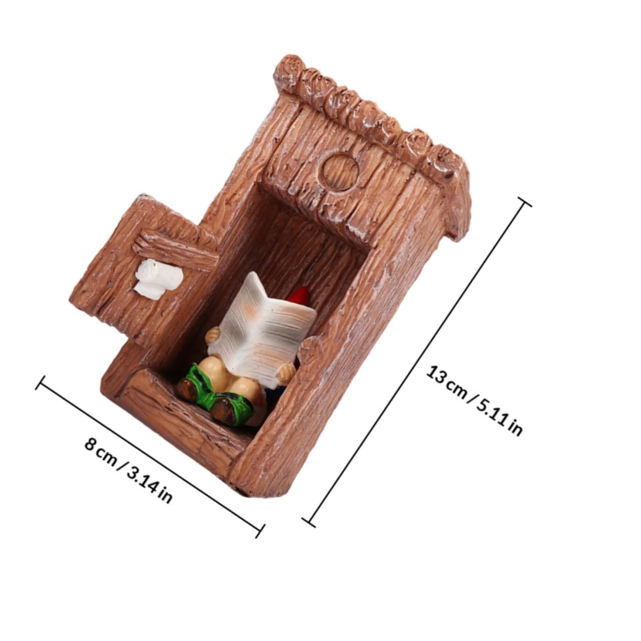 Décoration De GNOME De Toilette Miniature Ornement De GNOME pour Décoration De Jardin Figurine Artisanale Résine
