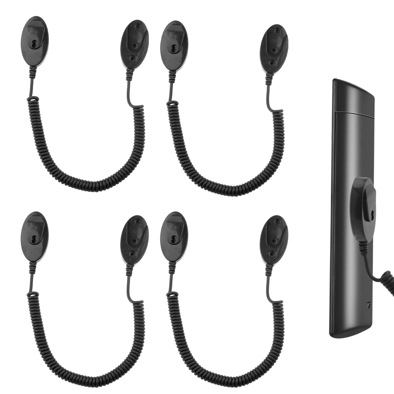 Support Magnétique Pour Télécommande Avec Corde Rétractable - Adhésif Puissant, Longueur Ajustable 20-180 Cm, Anti-perte