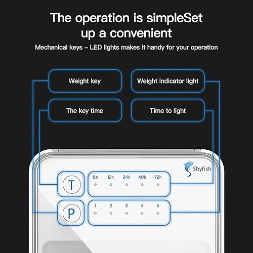 Miniatura 6 de Mini alimentador automático de peces para pecera y acuario, dispensador automático de alimentador automático de peces, temporizador inteligente a