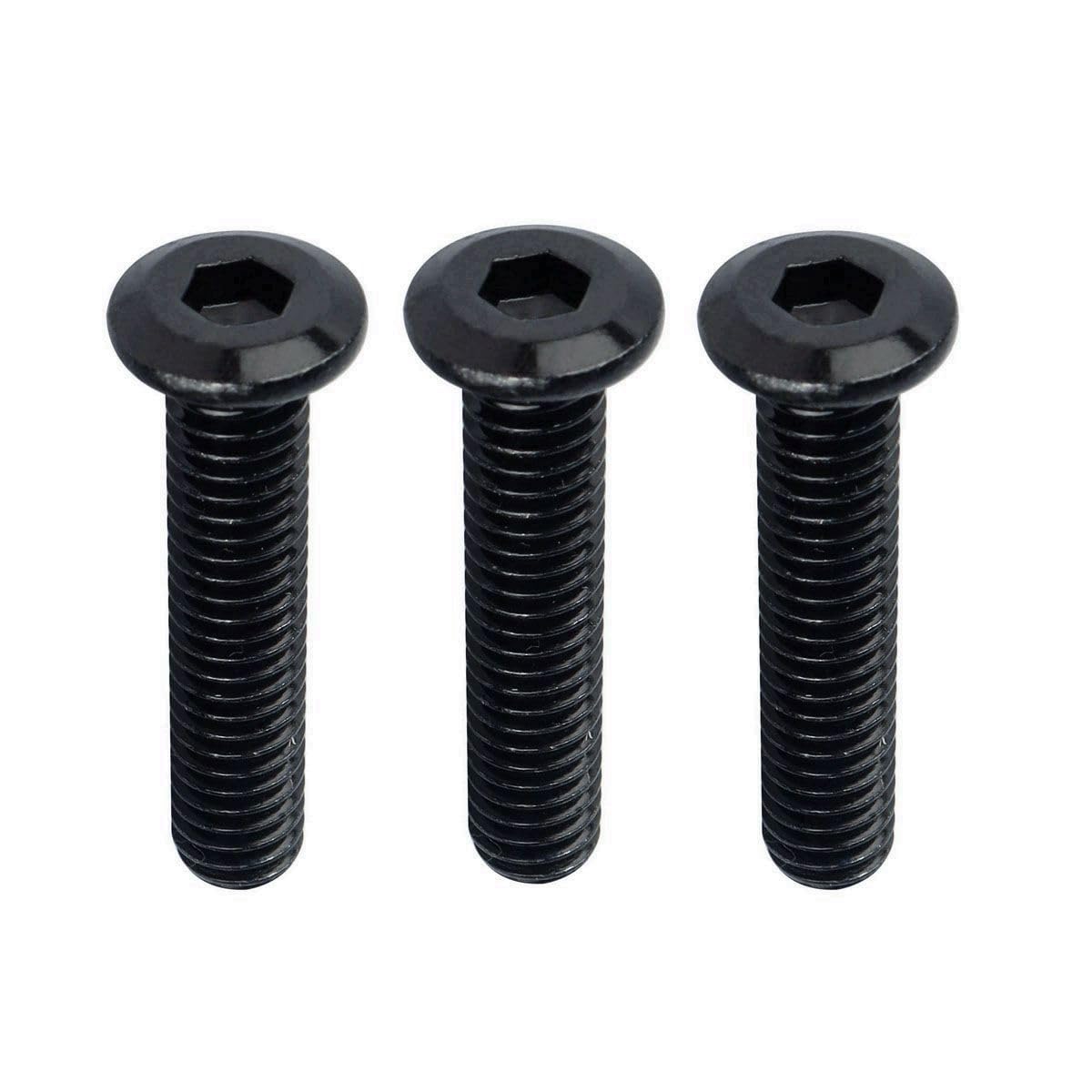 KOSJETHAS Black 1/4-20 x 1-1/2" Flat Head Socket Head Screw Furniture Bolts Countersunk Connector Screws, Stainless Steel 18-8 (304), Fully Threaded,