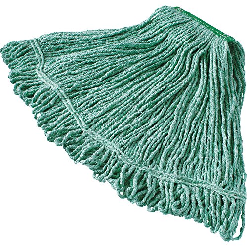 Rubbermaid Commercial Super Stitch Mop Medium Green 1 Band Replacement Mop Head Heavy Duty Quality Commercial Grade