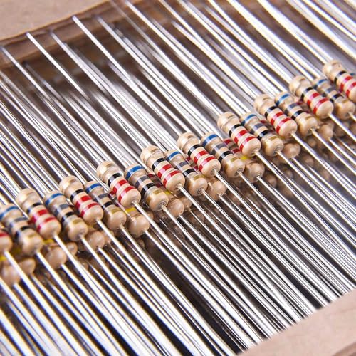 Resistencias a elegir, 5-100 unidades, 10 ohmios - 1M ohmios, capa de carbono 0,25W 5% resistencia Chanzon® (5, 270 R)