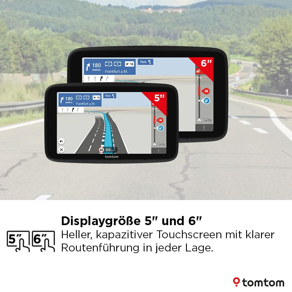 TomTom GO Classic 2nd 6 Zoll Navi mit Stauvermeidung, Karten-Updates Europa, WiFi, Fahrspurassistent