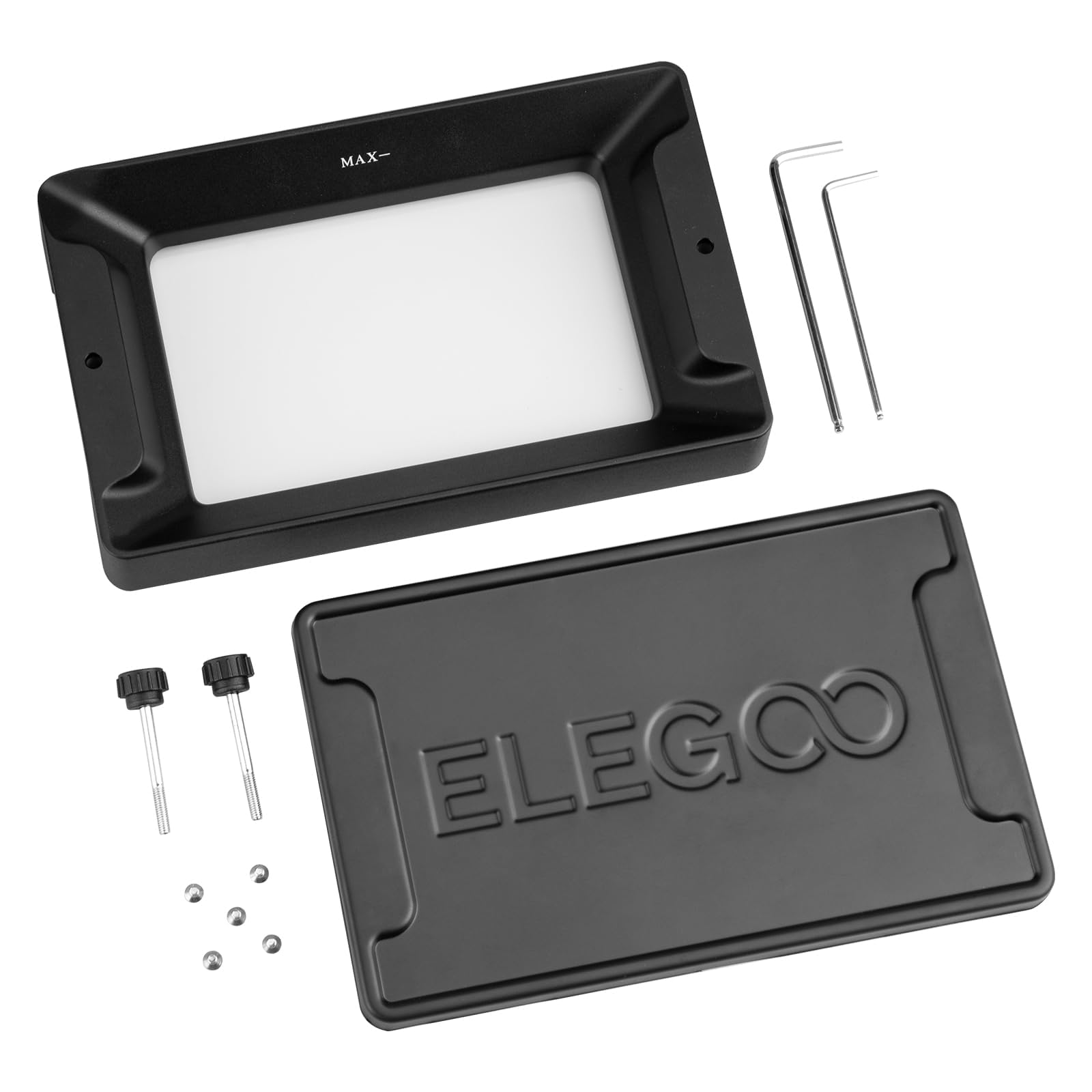 ELEGOO Metal Resin Tank for Mars 4 DLP 3D Printer, with PFA Release Film Pre-Installed and Allen Wrench, Resin Vat for ELEGOO Mars 4 DLP