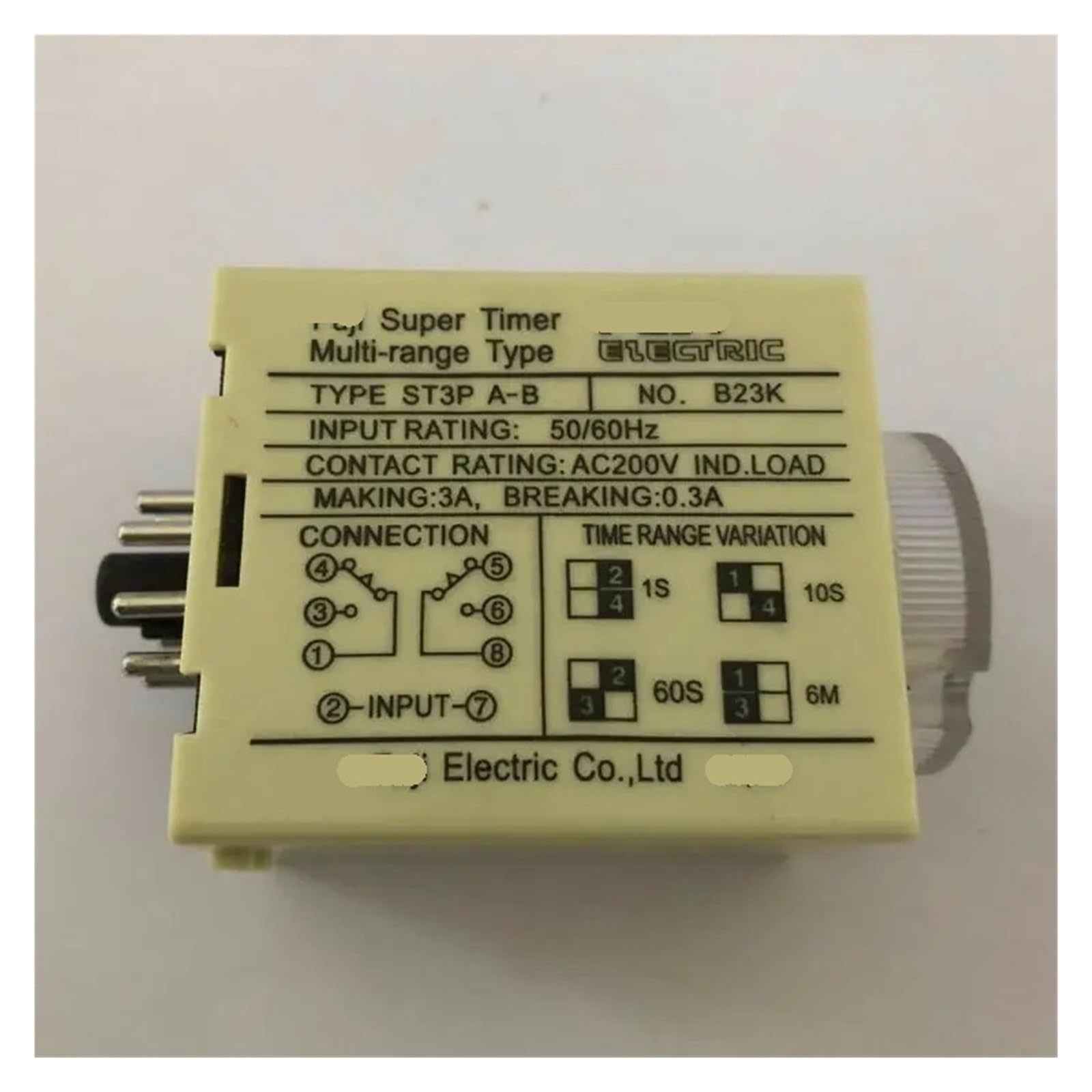 BHBHCPZGR 1pc ST3PA Series time Relay Timer ST3PA-A 24V BHBHCPZGR