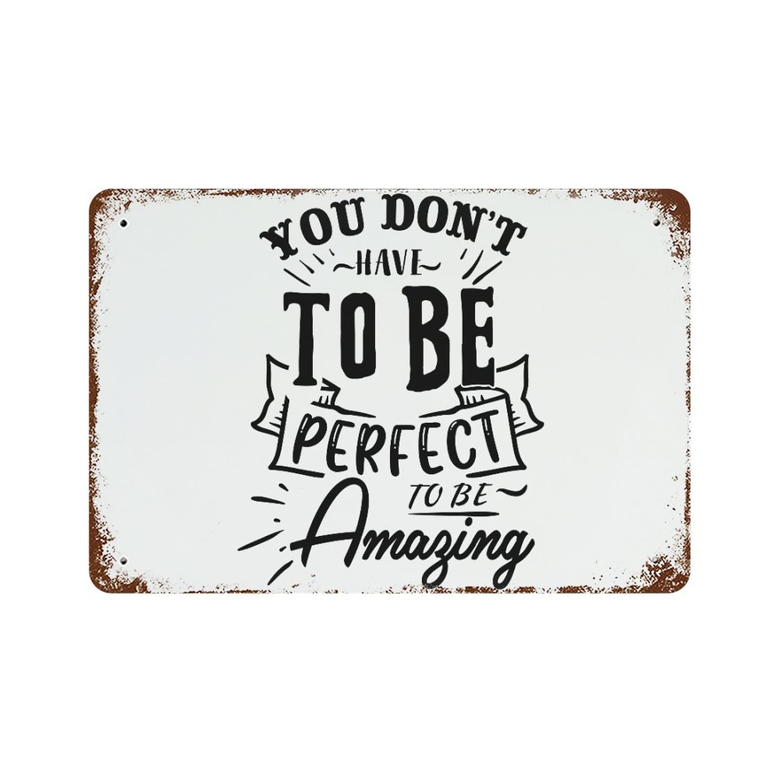 Panneau en étain You Are Amazing de signalisation routière déco 30x45 cm
