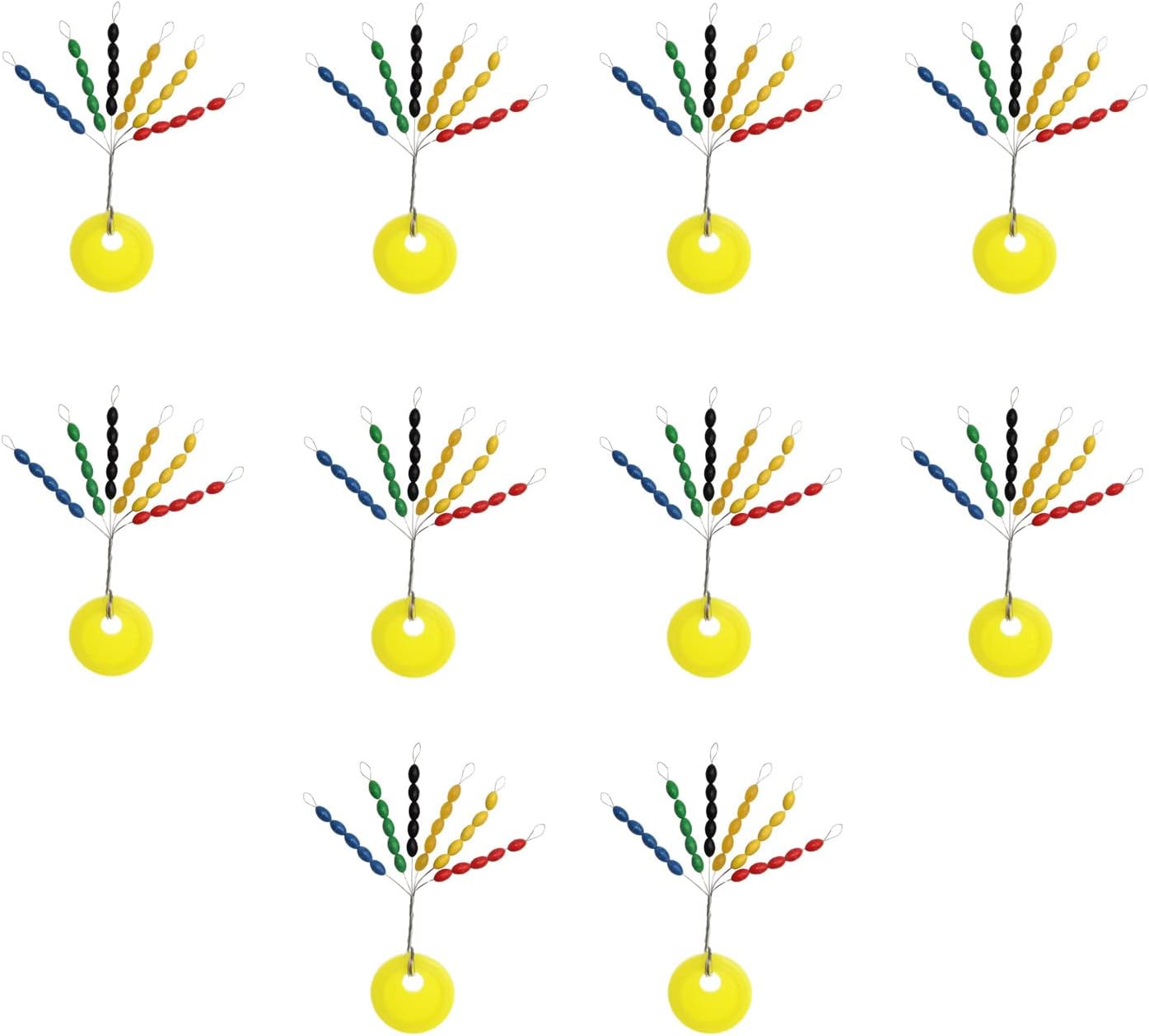 Drchoer Fishing Bobber Stoppers Line Stops: 300pcs Sinker Float Stops for Bass Fishing - Texas Rig Weight Stoppers