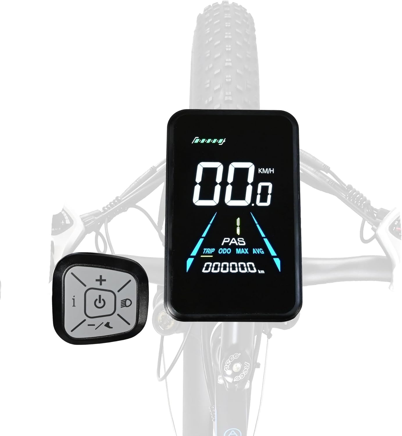 MROLUYOO Ebike Display with Switches and Motor Switch for BAOLUIJIE 2602 26"×4.0 2000W Electric Bike