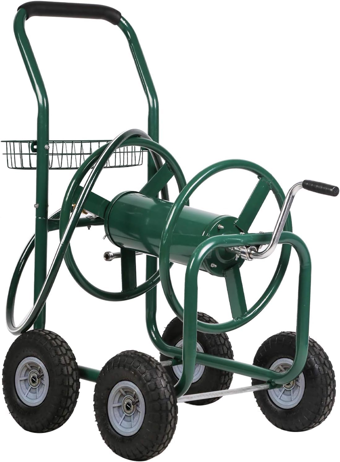 Hongmai Garden Water Hose Reel Cart Tools Outdoor Yard Water Planting Truck Wall Mount Heavy Duty Water Planting,Metal Hose Reels Hose Rack Hose Hook