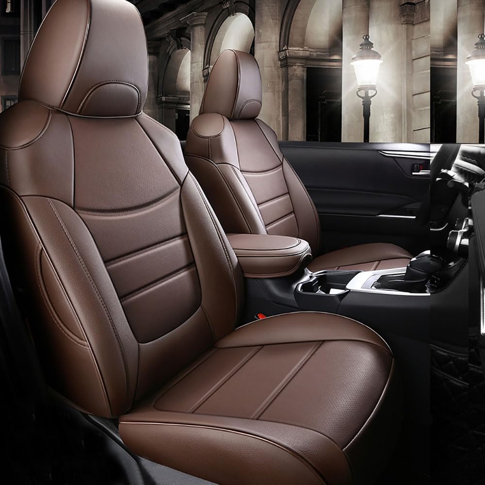 CocheFamilia Custom Fit RAV4 Car Seat Covers for Select Toyota RAV4 2019  2020 2021 2022 2023 2024 2025 LE,XLE,XLE Premium,Limited Full