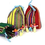 Guatemaltekische Sorgenpuppen, echte Handarbeit, Maya, Fair Trade, 2,5 cm, 6 Stück