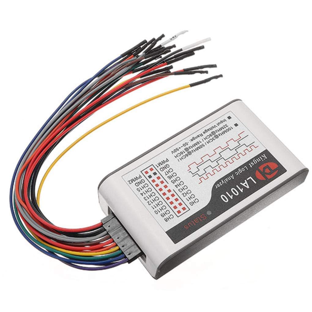 Logic Analyzer LA1010 100M-Frequenzanalysator USB 2.0/3.0 16-Kanal Einstellbar integrierter PWM Generator