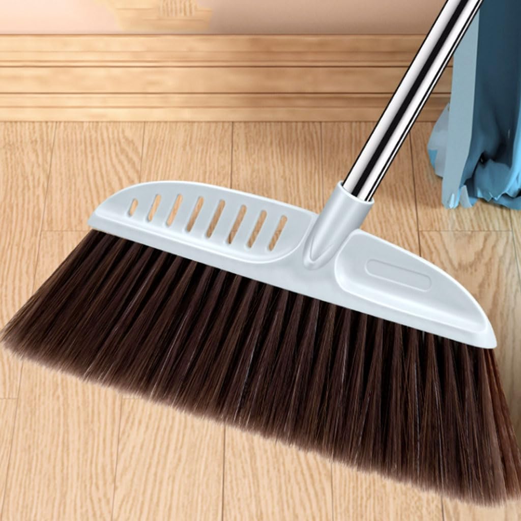 Moderno Juego de Escoba y recogedor para el hogar, Escoba barredora de Mango Largo con recogedor, Conjunto Combinado para Interior Conveniente