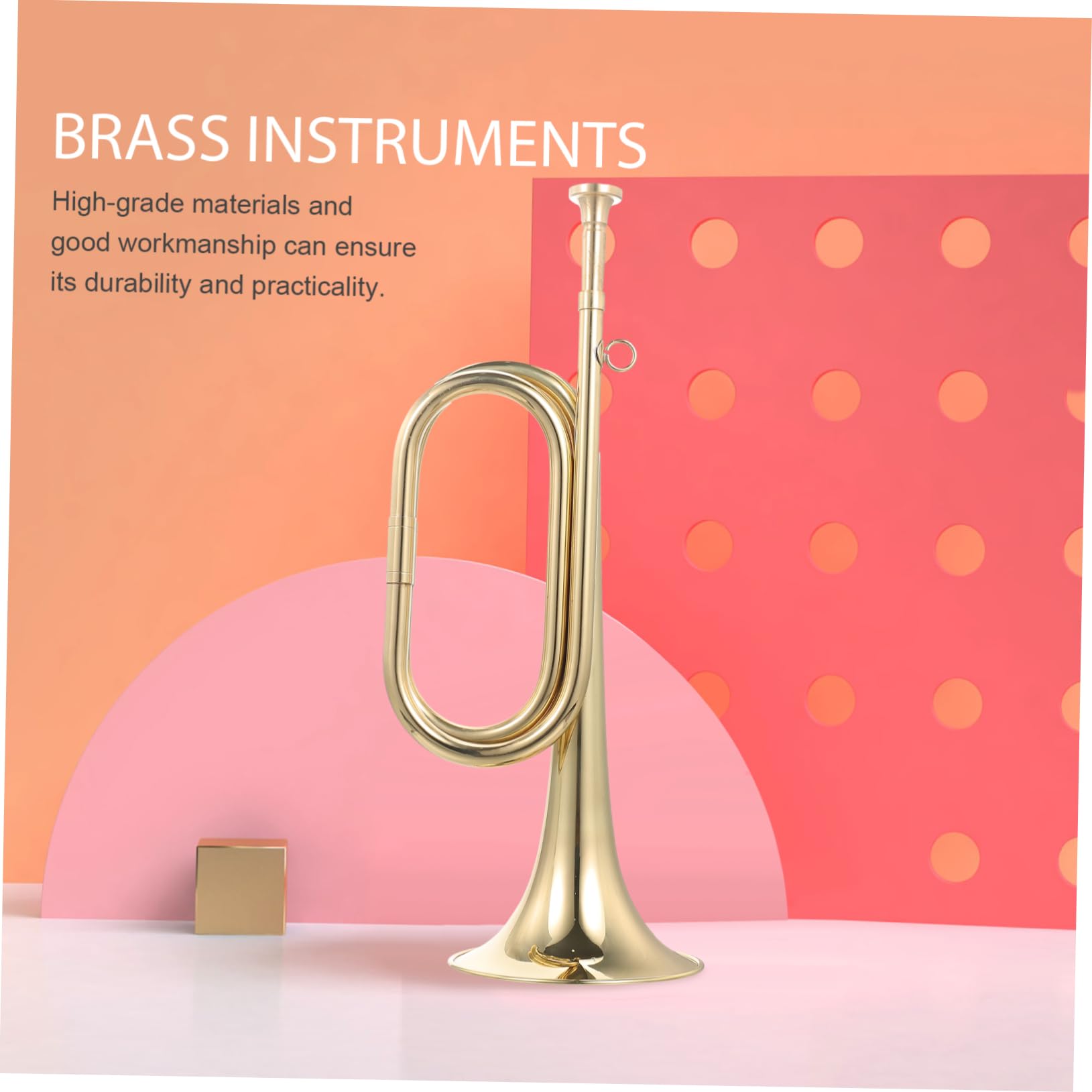 SHOWERORO Professionelles Horninstrument Anfängertrompete Kupfertrompete Musikinstrument Blasinstrument Kupferhorn Für Anfänger Studenten Und Profis