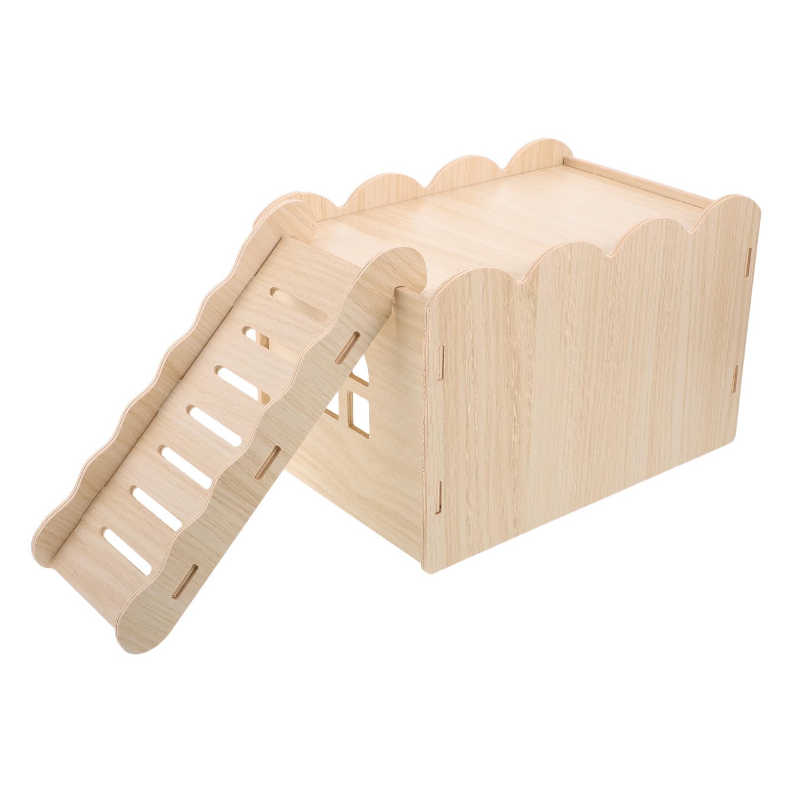 Rampe Hamster et Plateforme en Bois Maison Château pour Enclos DIY