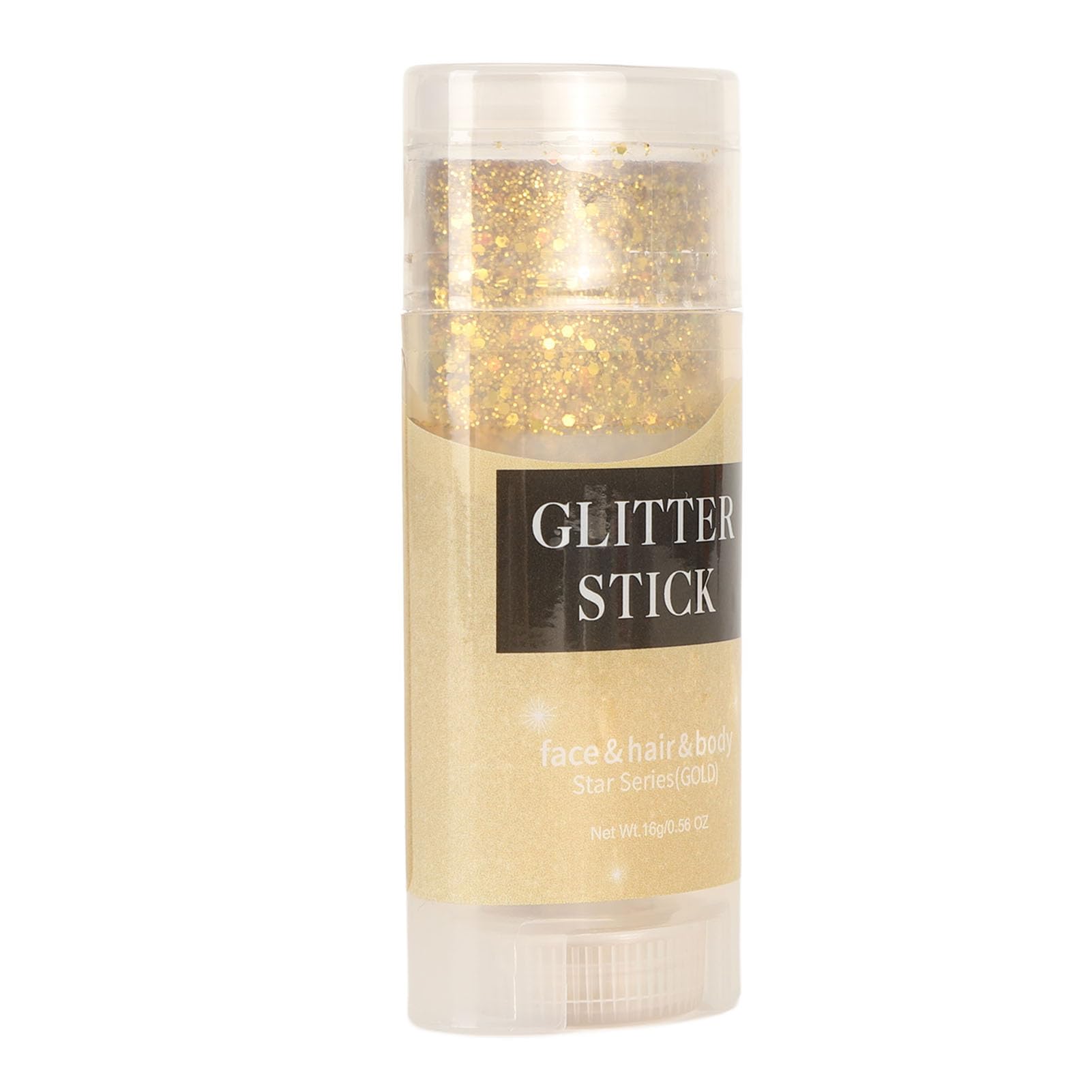 Glitter Stick, Hair Glitter Safe Holographic Sequins Paint Sparkling Face Glitter Gel Makeup Body Glitter Gold Body Glitter Stick Gold Body Glitter for Face Body Hair Eyes Lip
