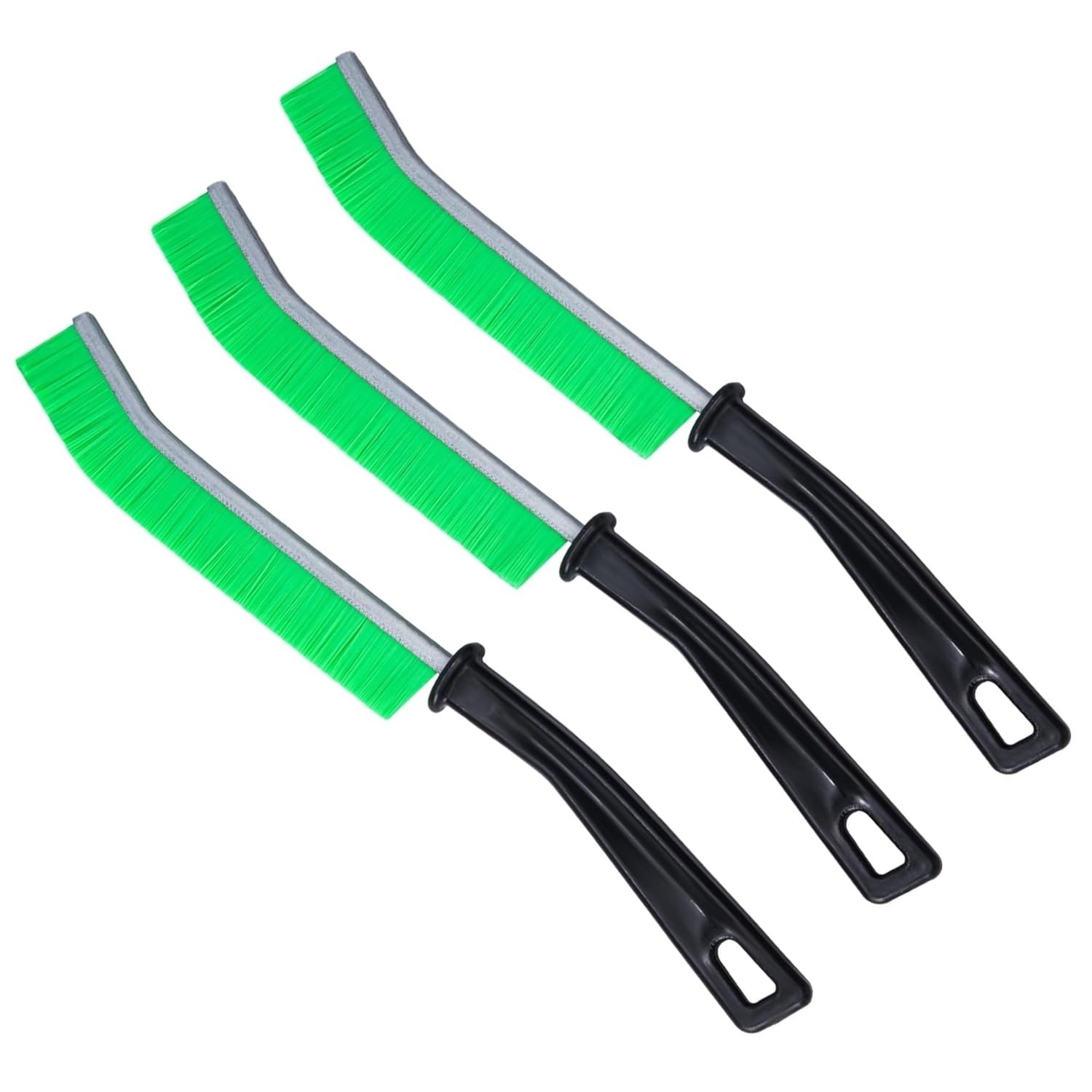 Crevice Cleaning Brush, Multifunctional Gap Cleaning Brush, Long Handle Narrow Crevice Cleaning Tool for Bathroom, Faucets, Window, Toilet (Green)