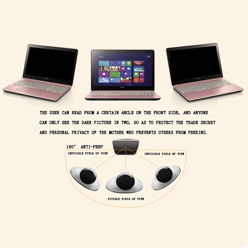 AIZYR Adesivi Filtro Privacy Schermo del Computer Portatile, Film sulla Privacy del Computer Notebook Anti-Pigolio Pellicola Protettiva Antiriflesso per Schermo,17inch