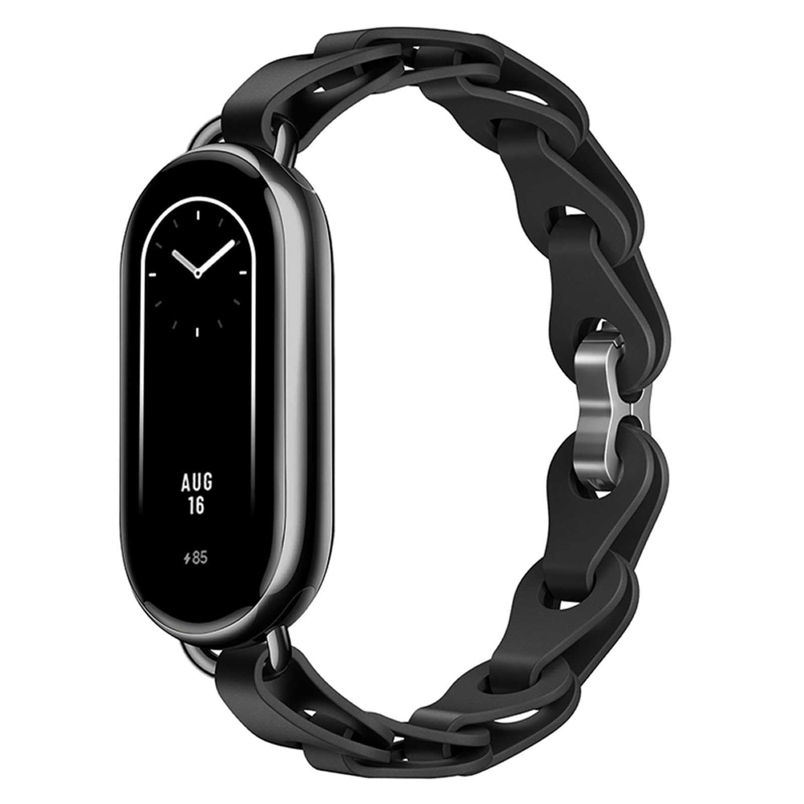 PINHEN Mi Band 8 Replacement Band,Ring Buckle Adjustable Silicone Watch Bracelet Stylish Design Straps Compatible with Xiaomi Mi Band 9 Wristband