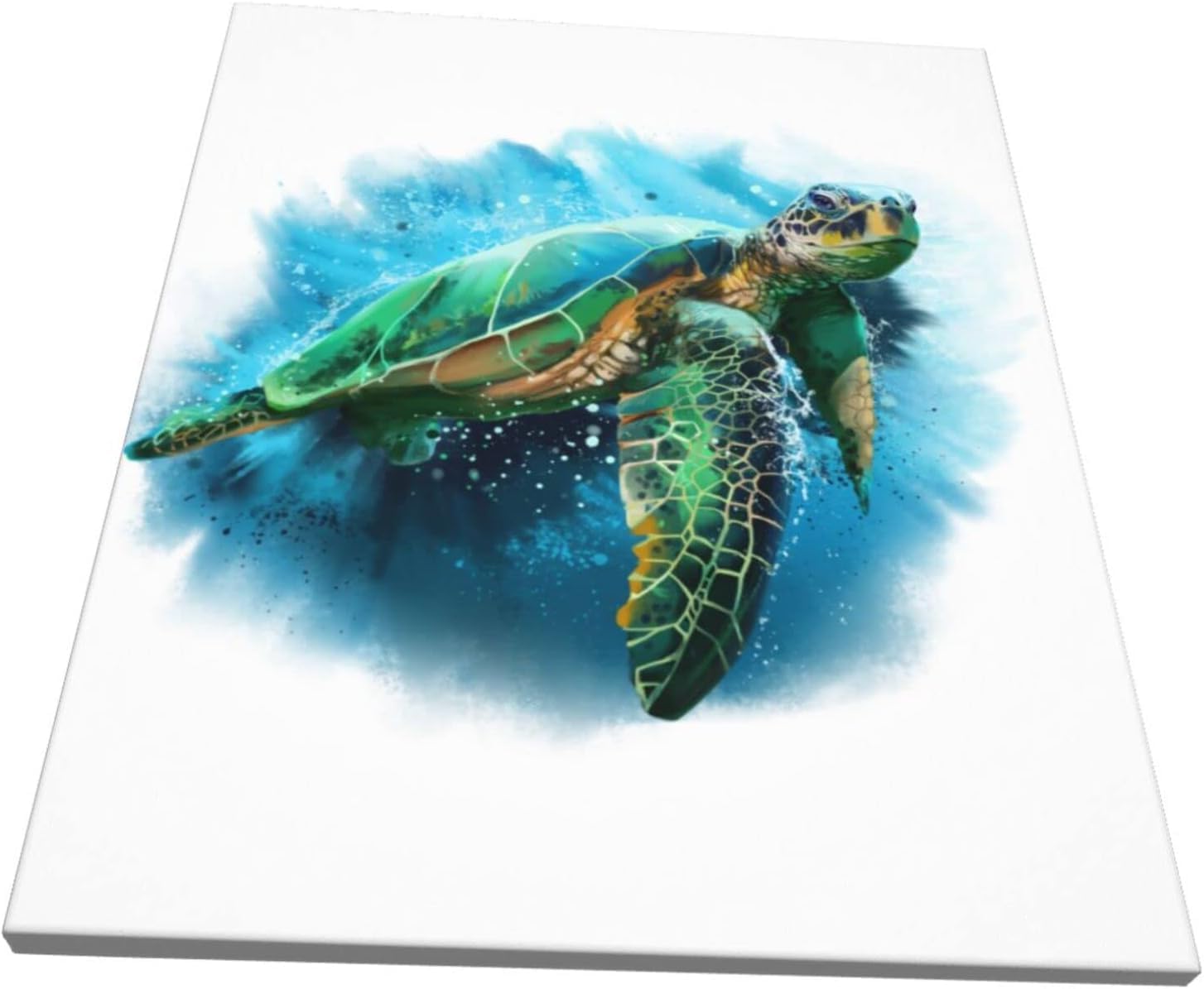 Amazon.co.jp: 絵画 インテリア おしゃれ ウミガメ 水彩画 動物 亀柄