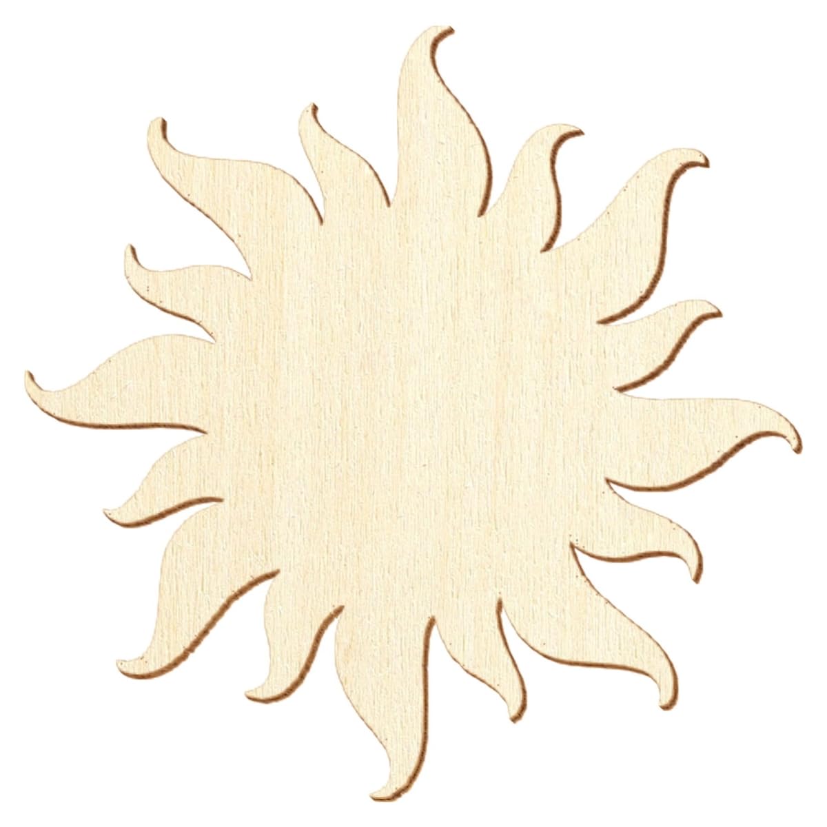 Holz Sonne - 3-50cm - Deko Basteln, Größe:50cm, Pack mit:1 Stück