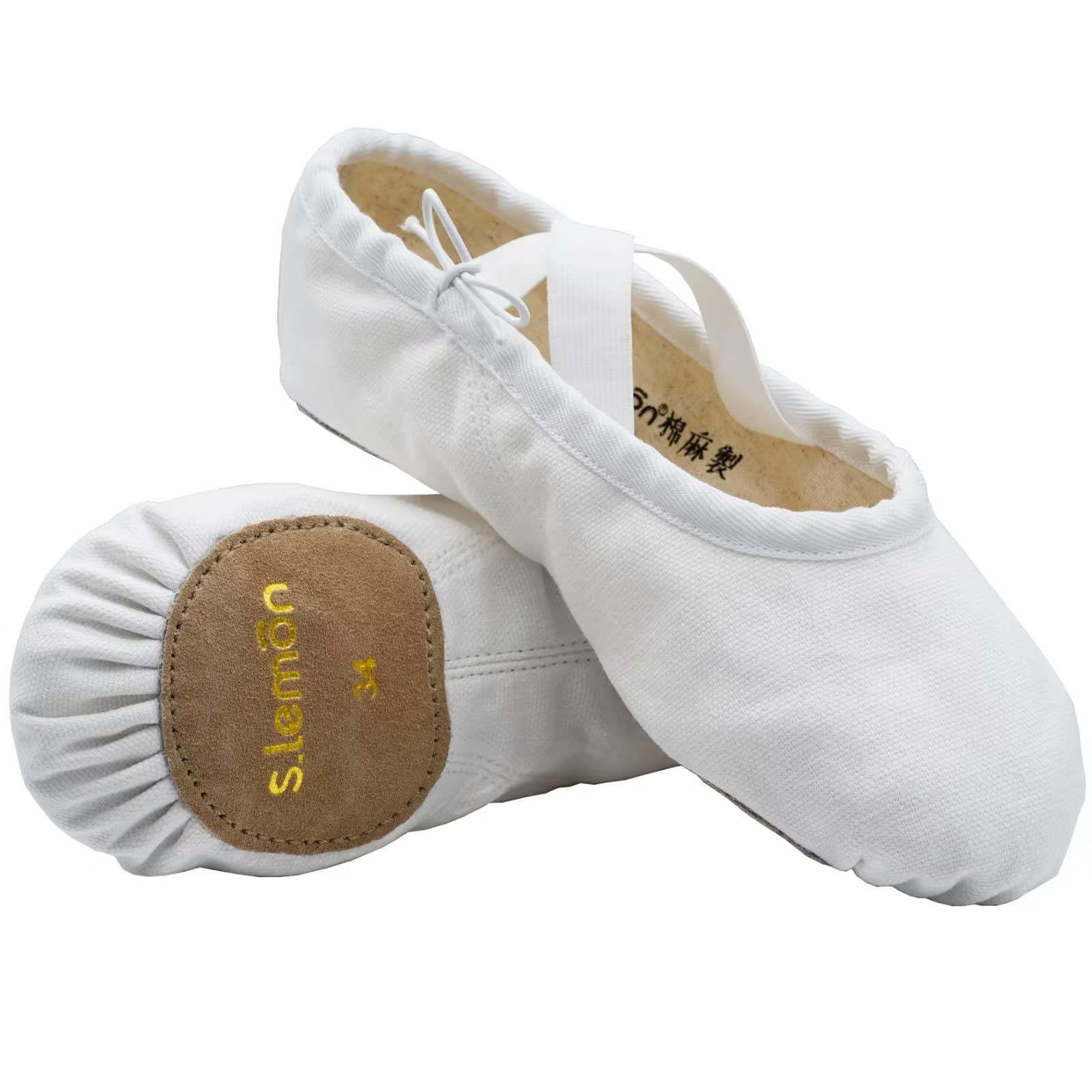 Lino Scarpe Danza Classica Bambina,Suola Spezzata Danza Scarpe per Balletto
