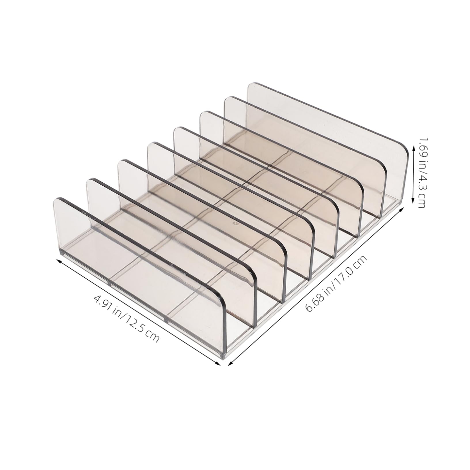 DOITOOL 6 Piezas Caja Organizadora de Acrílica Resistente con Compartimentos Bandeja Portátil para Billetes y Monedas Repuesto Práctico para Caja Registradora de Unidades