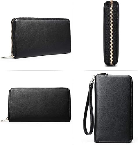 Miniatura 8 de CLUCI Paquetes de monederos y cartera para mujer, bolsos de cuero vegano.., plateado