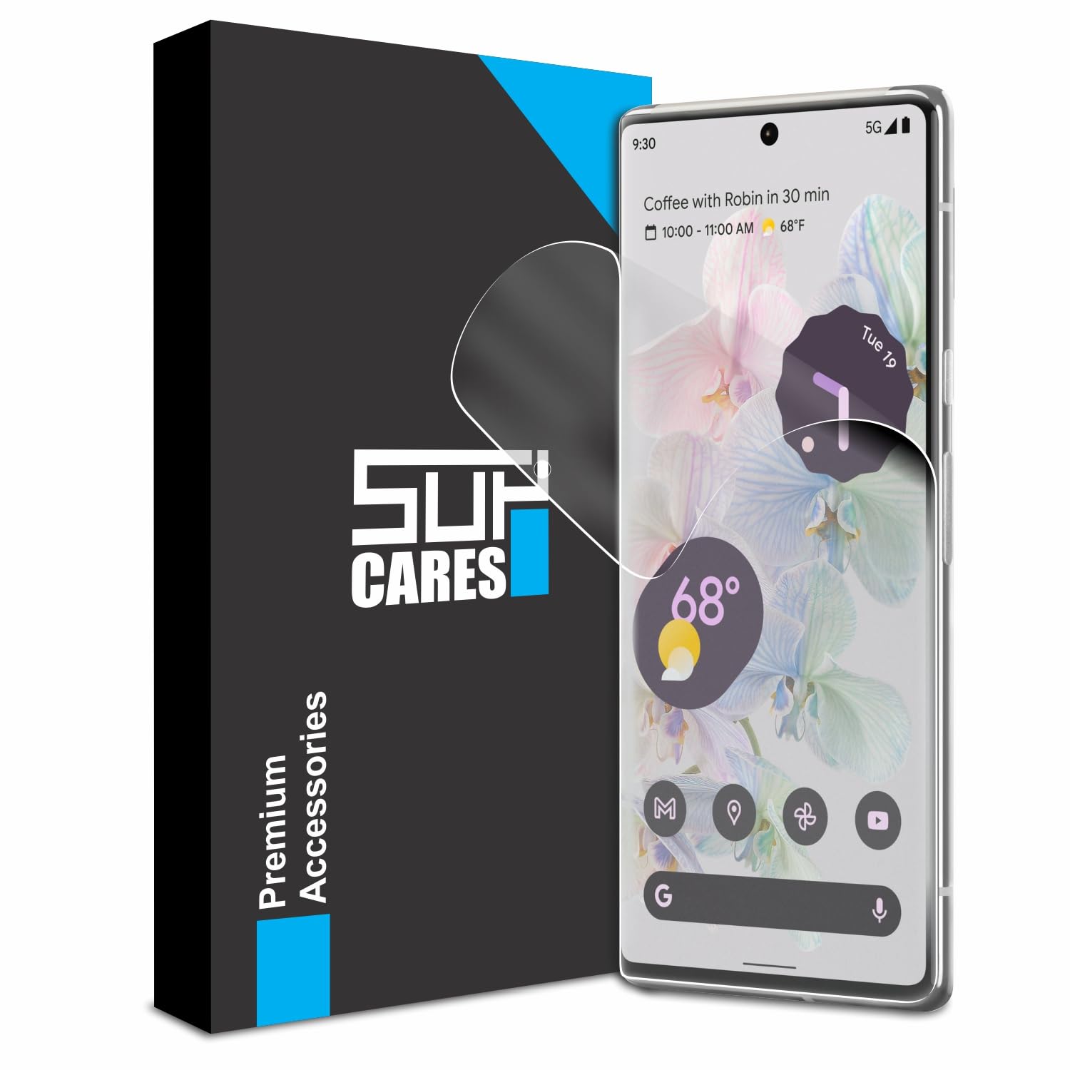 SupCares TPU Anti Glare Matte Unbreakable Membrane Screen Protector for Google Pixel 7 Pro 5G (6.7 Inch) with Easy-Self Installation Kit | Transparent (B0CJF2K51K) Amazon Price History, Amazon Price Tracker