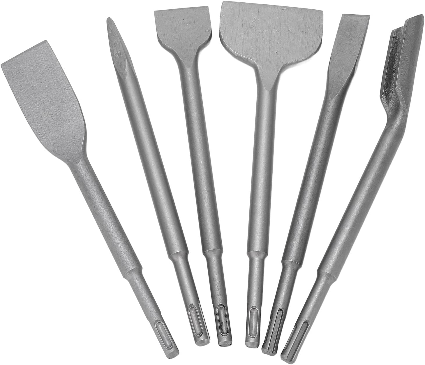 Rotary Hammer Chisel Set, Easy to Install High Hardness Multiple