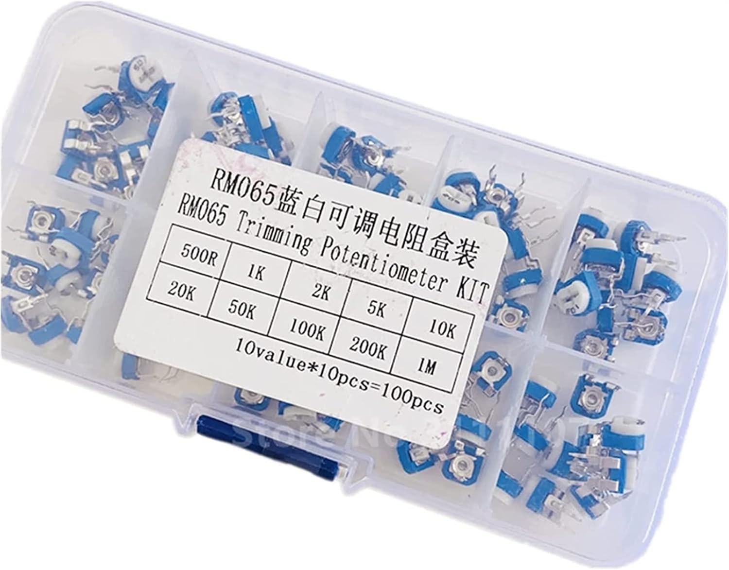 FANXUS Resistor 100PCS/BOX RM065 Trimming Potentiometer