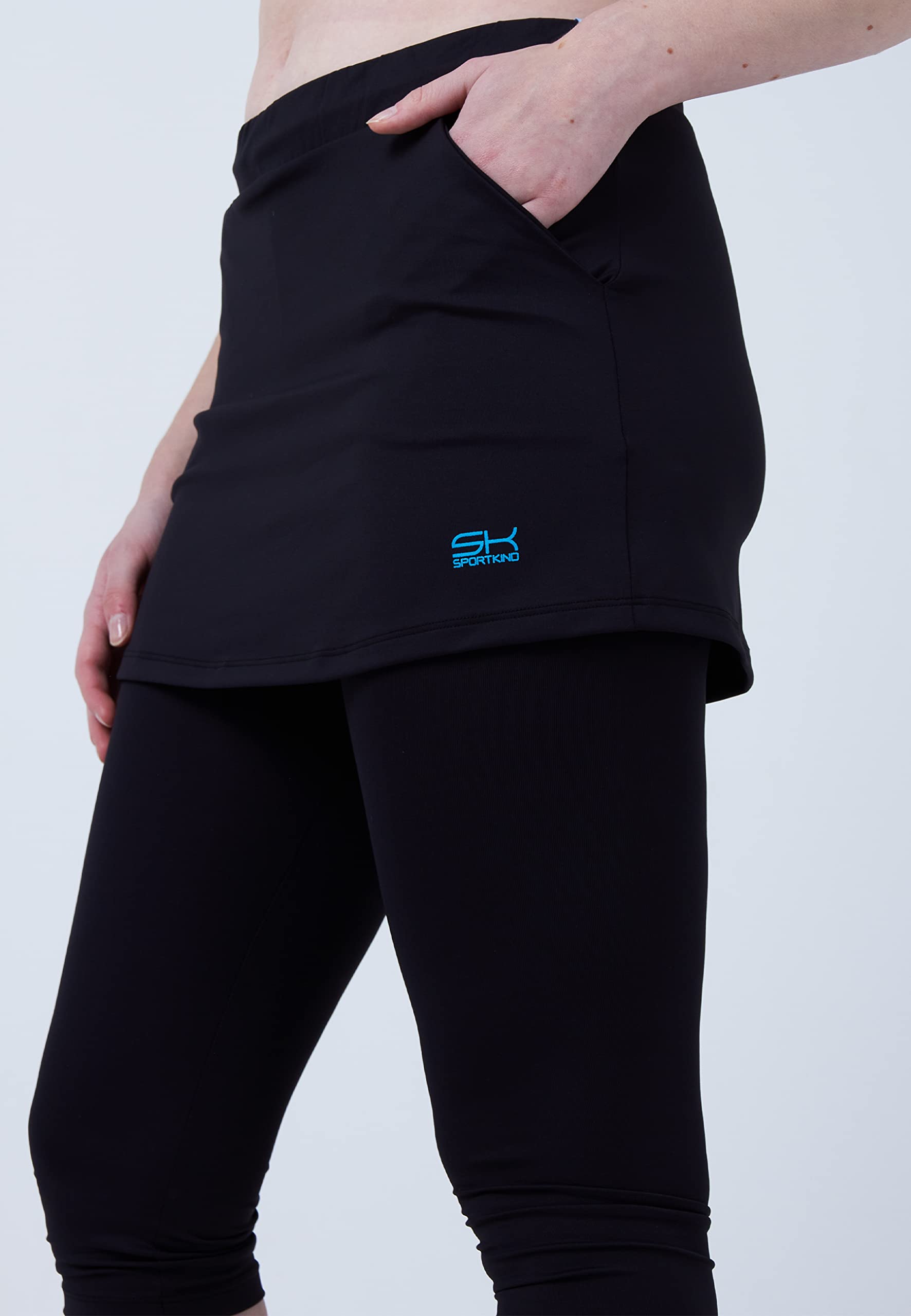 Skapri Sport 2 in 1 per Ragazze e Donne con Tasche, Misura Regolabile, Leggero, Traspirante, Protezione Solare UPF 50+