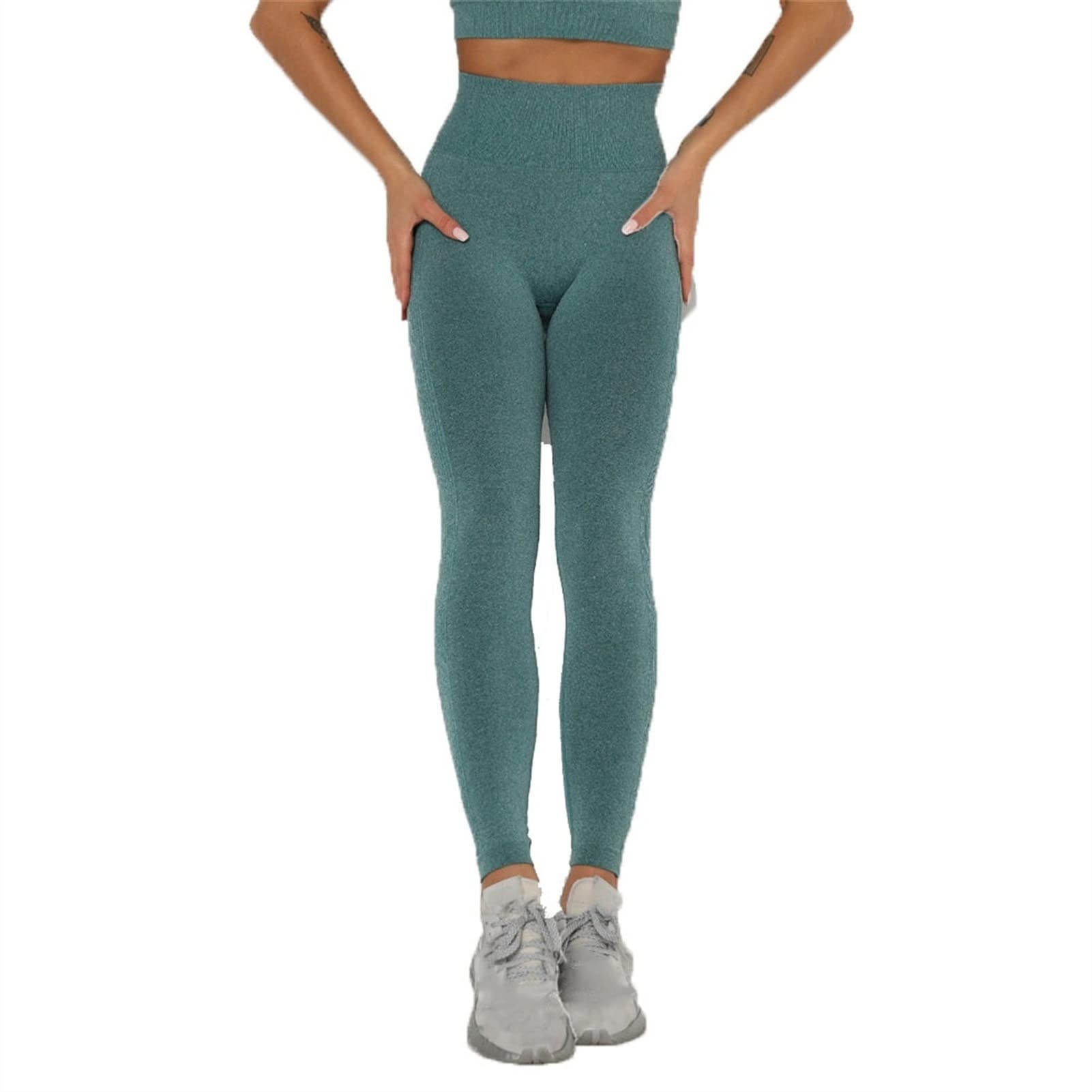 Yoga Entraînement Leggings Sexy pour Femmes, Femmes High Taille Entraînement sans couture Tumbing Tummy Control Sexy Scrunch Soutien Ascenseur Pantalon Yoga Exécution de la gymnution Collants de fitne