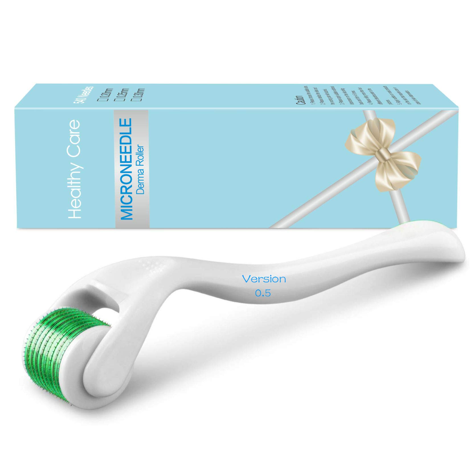 Derma Roller Microneedle Roller for Face,Beard Roller - 540 Titanium Microneedling Hair Roller,Beard Hair Care Kit,For Women and Men Skin Care Micro Needle Face Roller Scalp Roller
