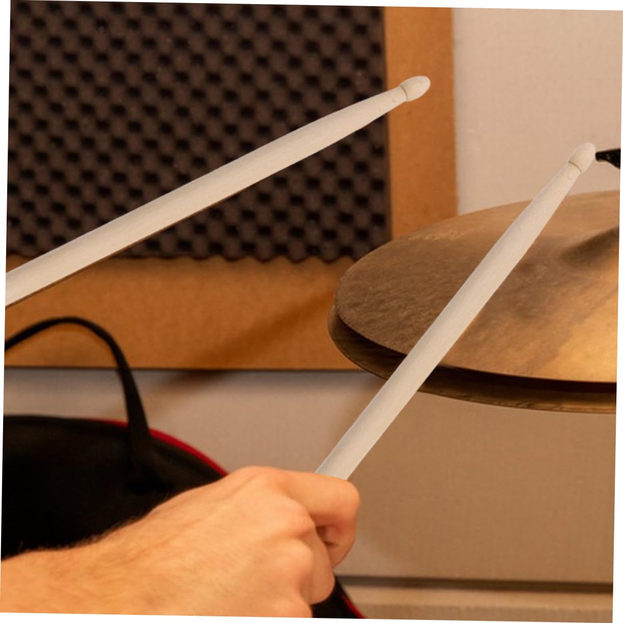 5a Holz Drumsticks 12 Paar für Musiküben und Unterricht | Beige Ausführung, Präzise Verarbeitung, Komfortabler Griff, für Professionelle Drummer und Einsteiger