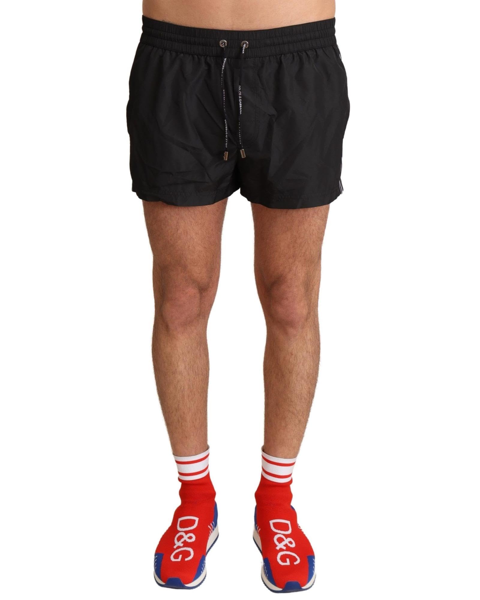 Dolce & Gabbana Black King Męskie Szorty Kąpielowe Stroje Kąpielowe