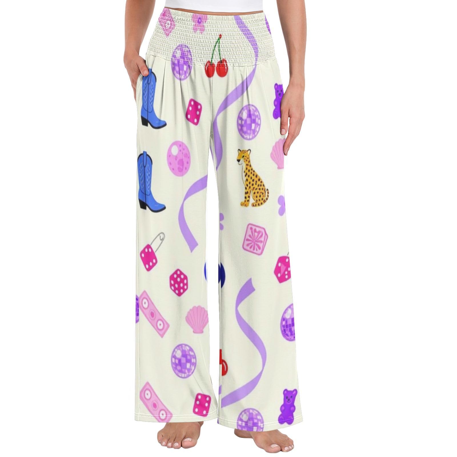 Pantalones de fiesta retro para mujer, resistentes a las arrugas, pantalones casuales de viaje