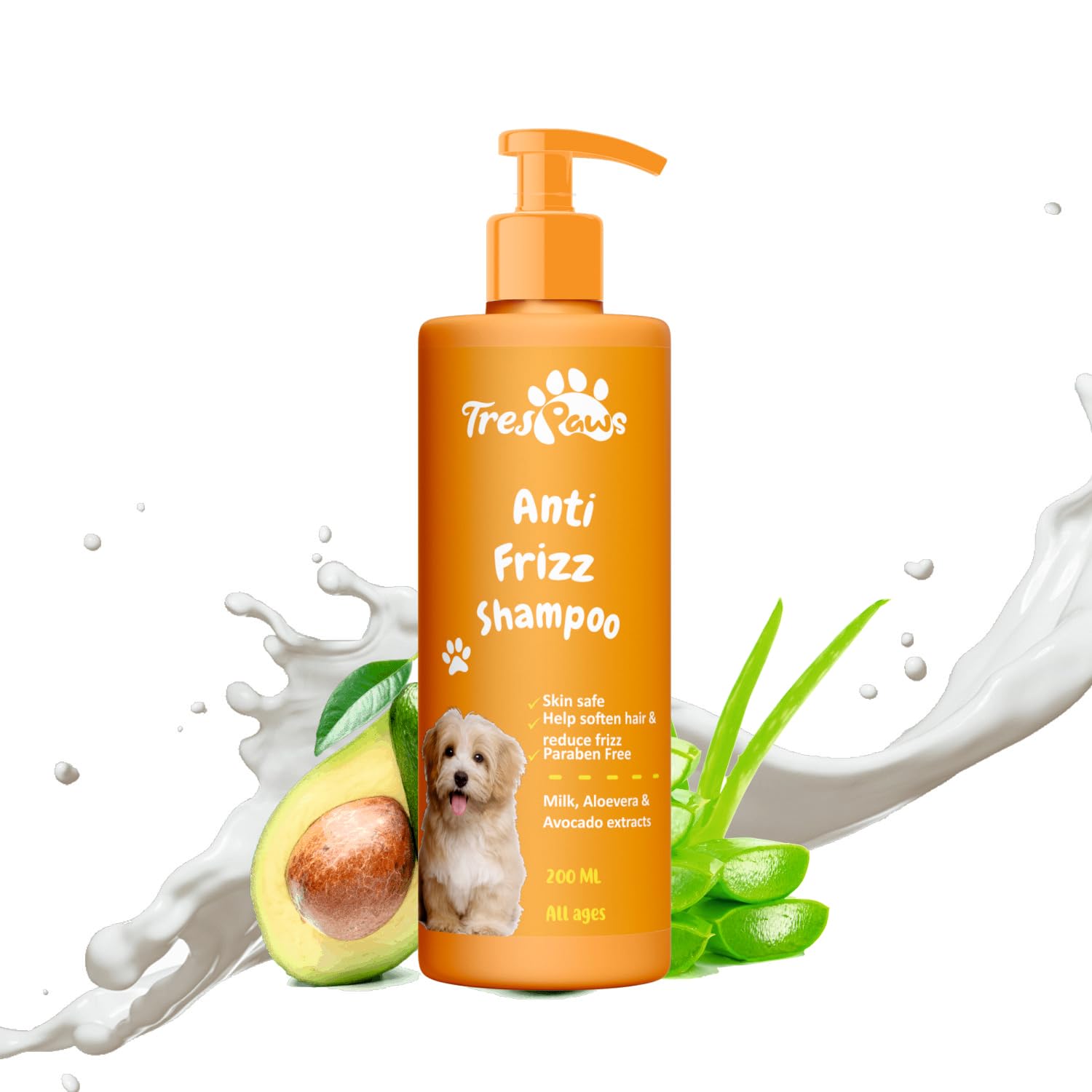 Trespaws Anti Frizz Dog Shampoo | Dog Shampoo for Pomeranian, Shih tzu Puppy, German Shepherd, Labrador & Golden Retriever, Dogs Shampoo | 200ml (B0CQ4KGSK2) Amazon Price History, Amazon Price Tracker