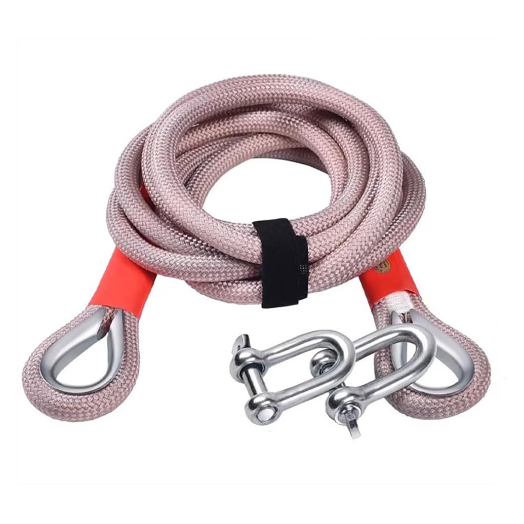 Eslinga de recuperación cinética (3 x 35 pies), eslingas de Remolque de Alta Resistencia de 77100 Libras con bucles, Cuerda de Remolque Todoterreno de Nailon con 2 grilletes de Anillo en U p