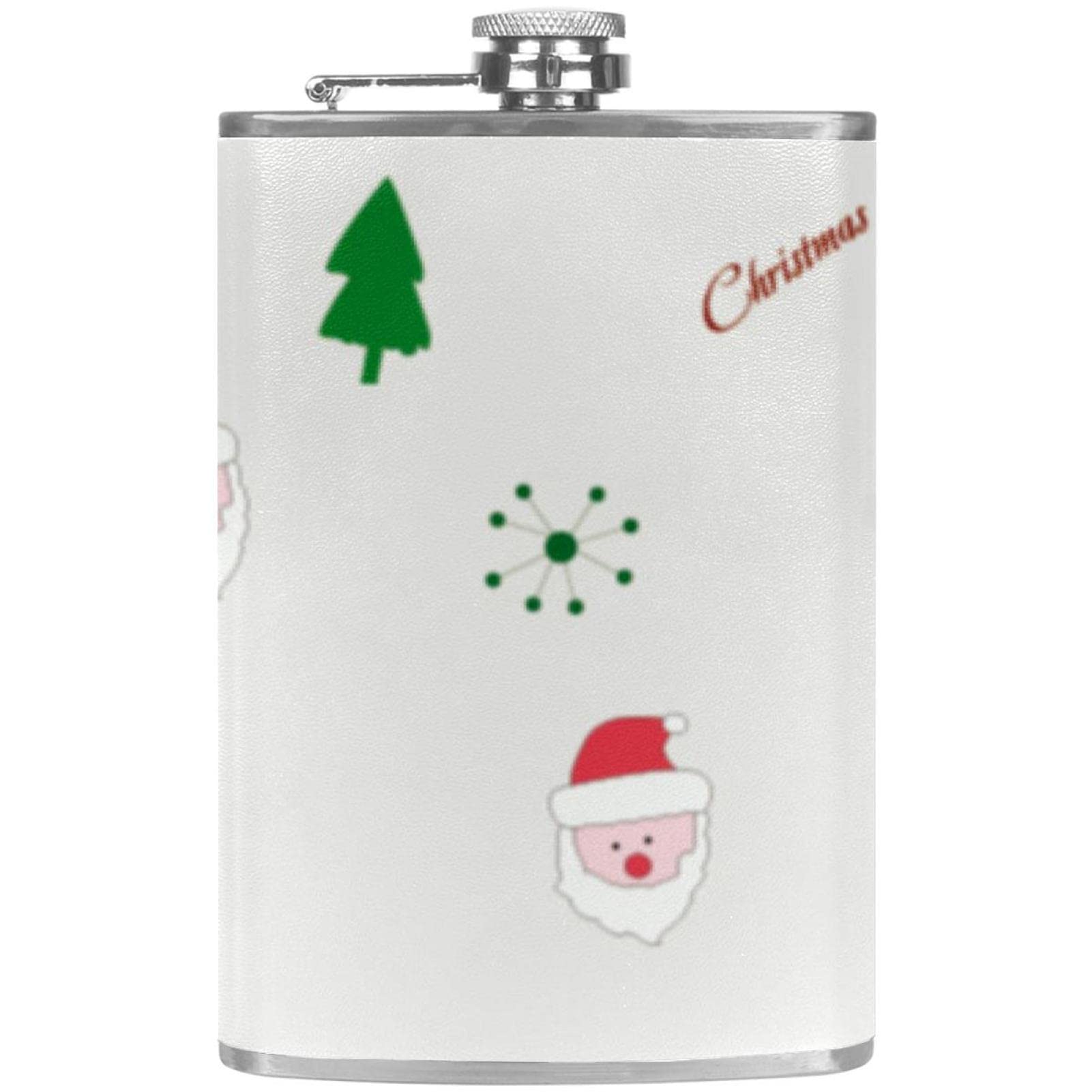 Flasque de Noël étanche sans fuite en inox avec entonnoir pratique