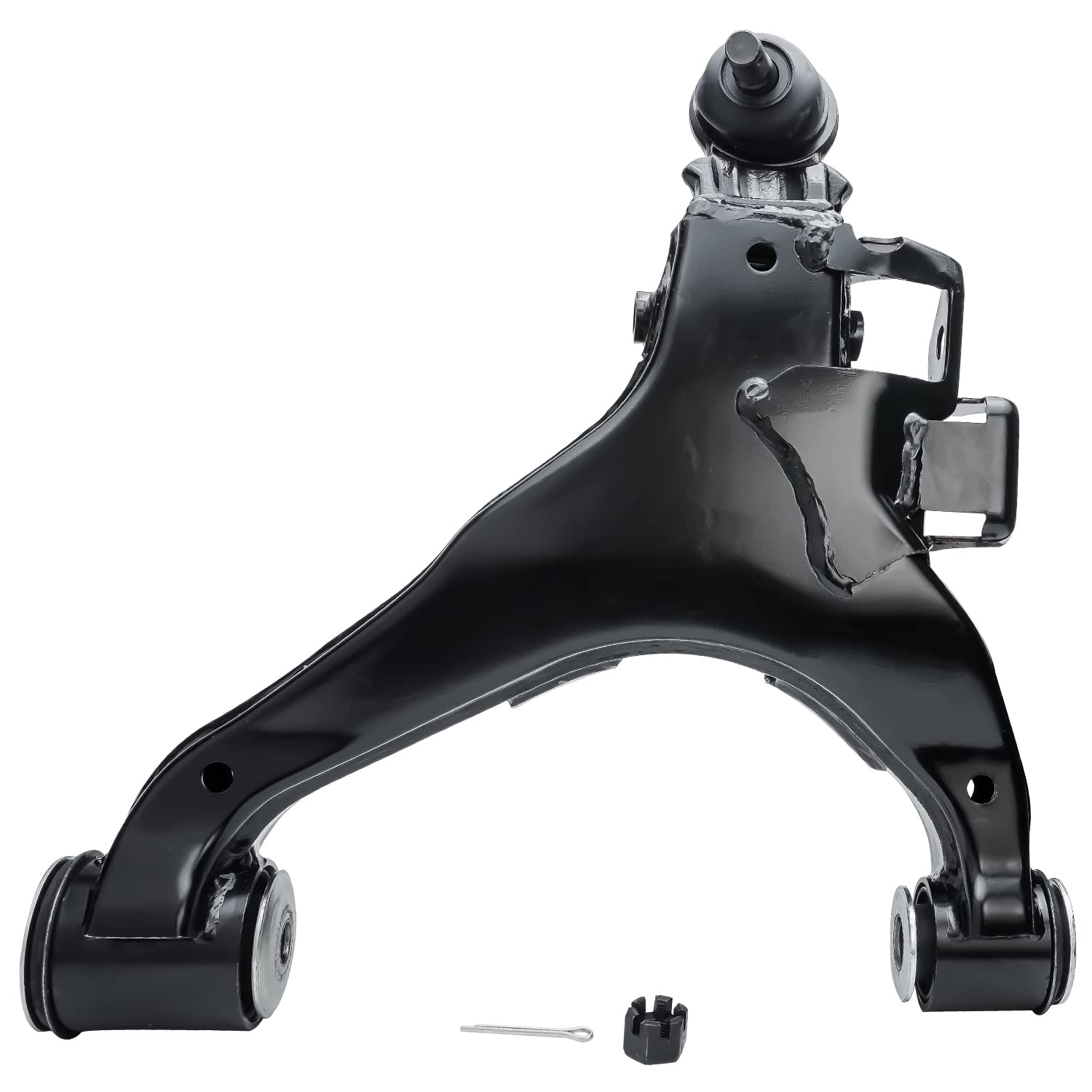 Detroit Axle - Front Right Lower Control Arm for 2007-2019 Toyota Tundra, 2008-2019 Sequoia, 2009 2010 2011 2012 2013 2014 2015 2016 2017 2018 Lower Control Arm w/Ball Joint Passenger Side Replacement