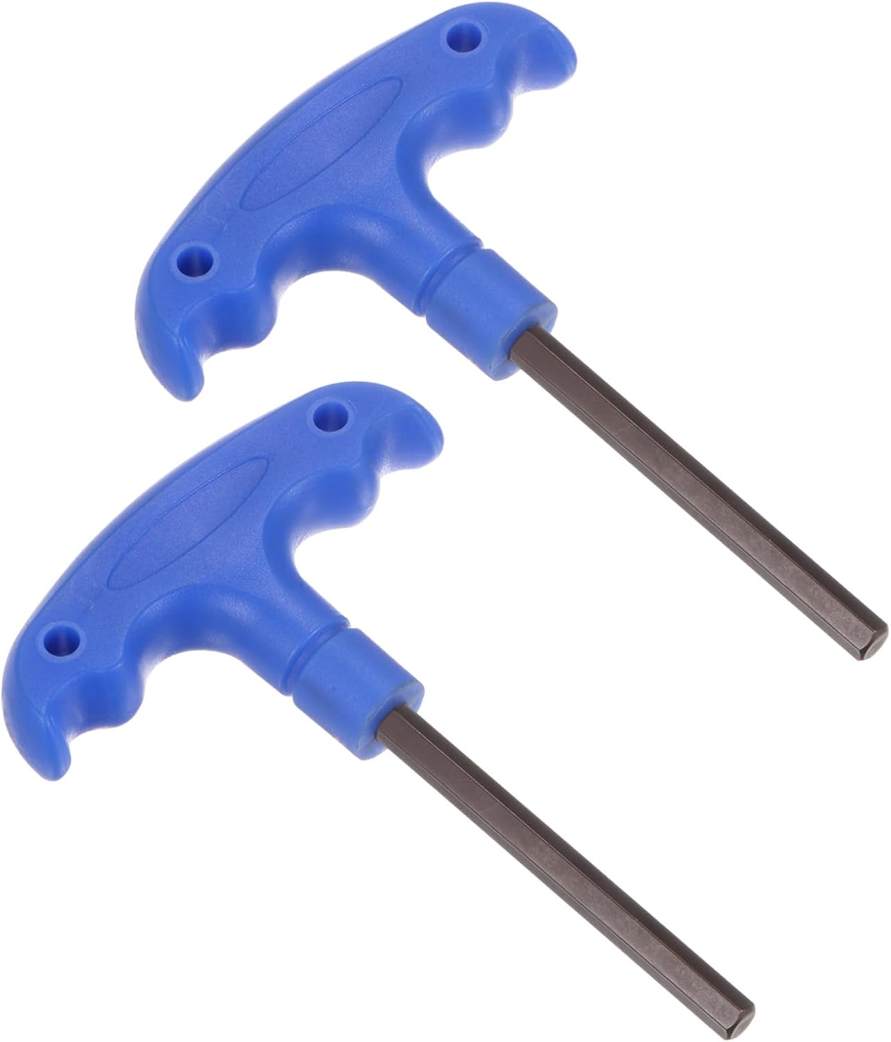 T-Handle Hex Key, H6 6mm Hex, S2 Steel Metric T-Key Wrench - (Applications: for Basic Home Repair and Mechanical Maintenance), 2-Pieces
