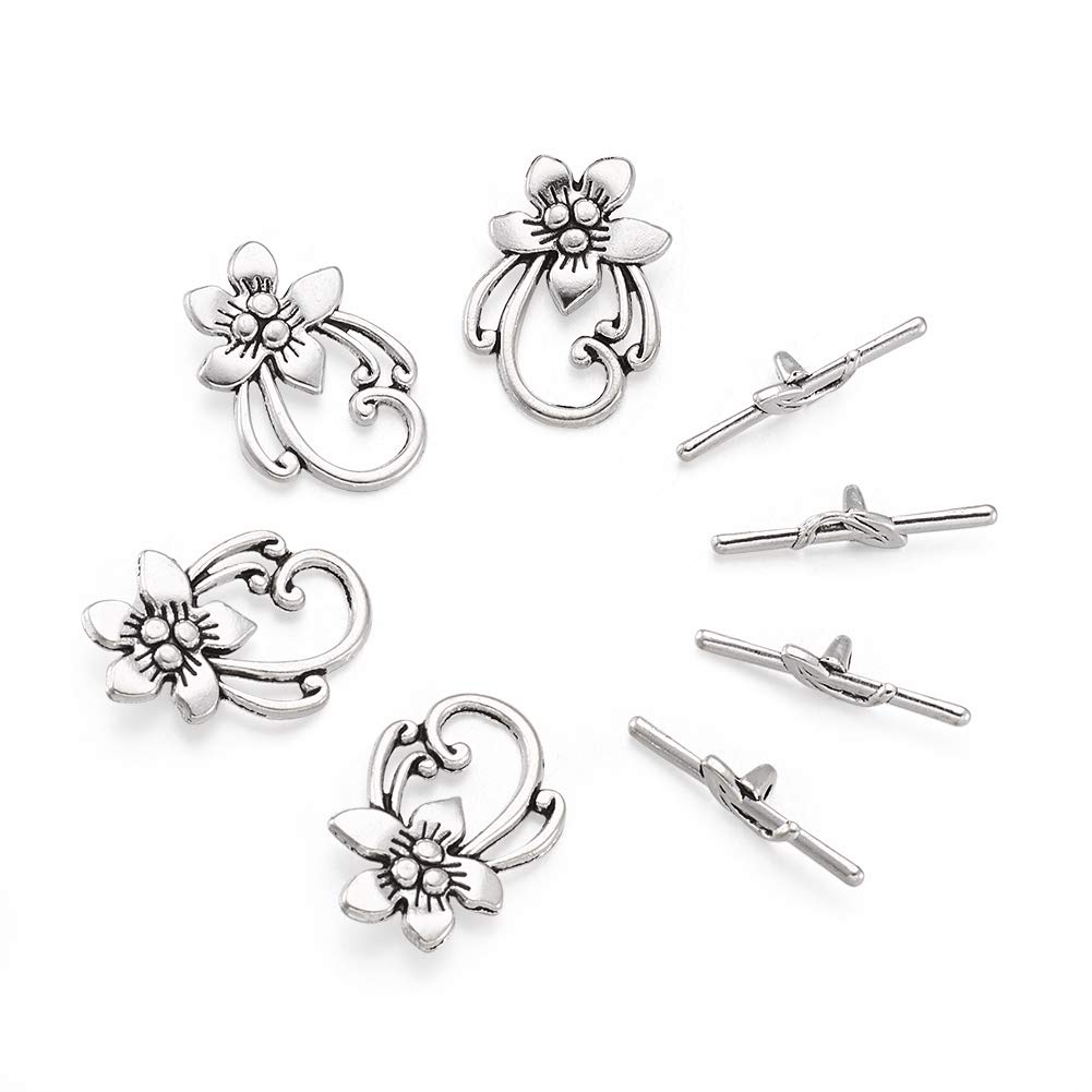 Pandahall Lot De 10 Fermoirs à Bascule En Forme De Serpent De Style