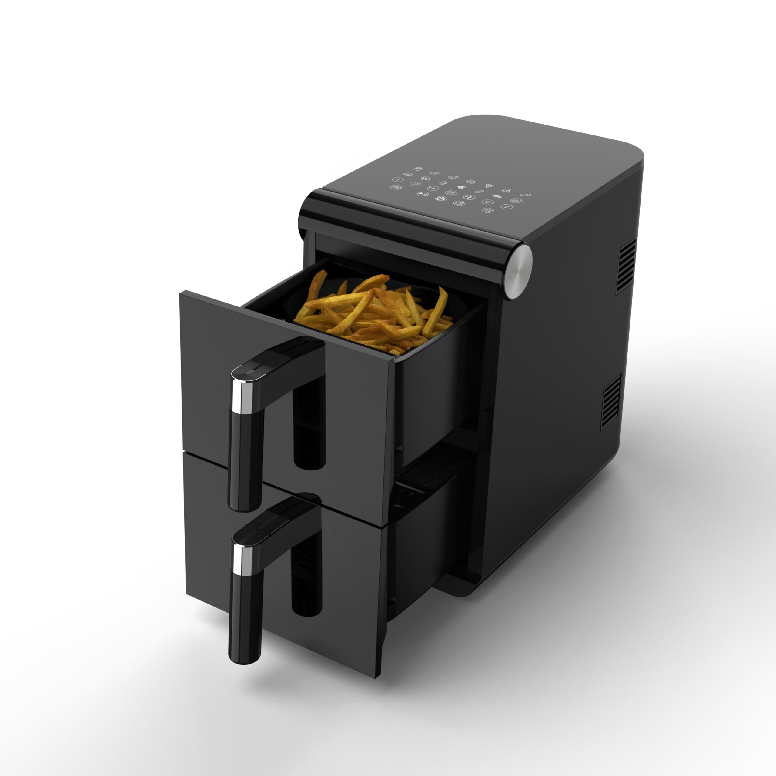 Elta XXL Airfryer 11 litros Dual Zone - Freidora de aire caliente doble con 2 cestas y 2 niveles, digital, sin aceite