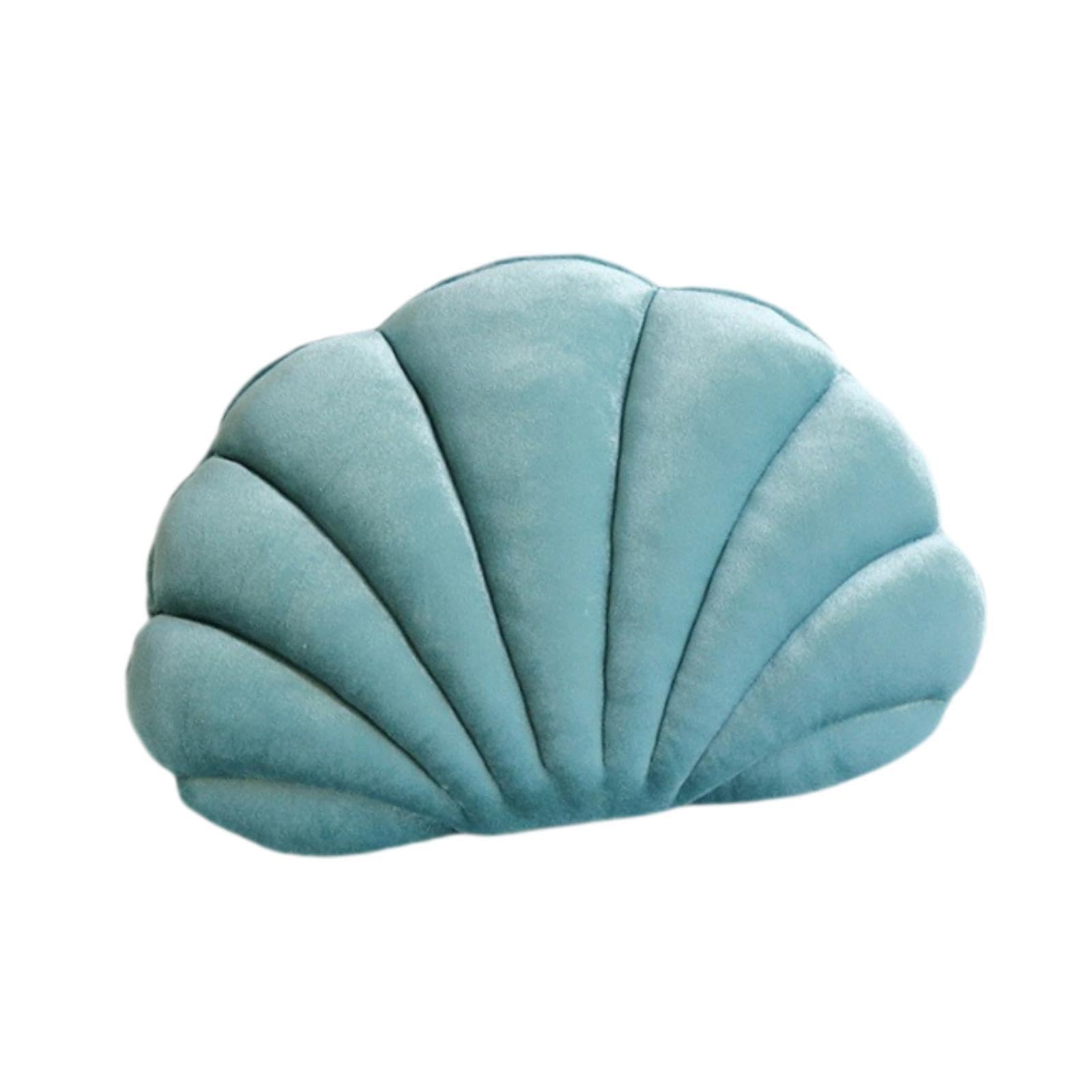 Plush Seashell Shape Pillow Ocean Themed Filled with PP Cotton Chair Cushion Blue|Home & Garden|Home Décor|Pillows-image-40